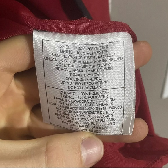 Adidas INDIANA HOOSIERS Climaproof Jacket Mens Small Full Zip Embroidered Red - Picture 7 of 10